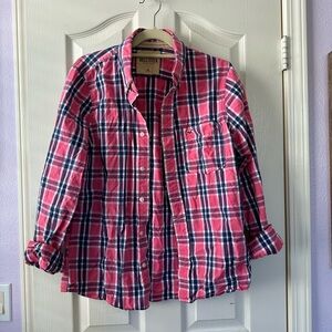 Hollister oversized flannel button down XL